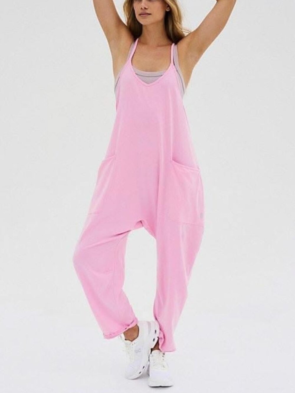 FP Movement by Free People Hot Shot Onesie - Pink Aura - Size XS